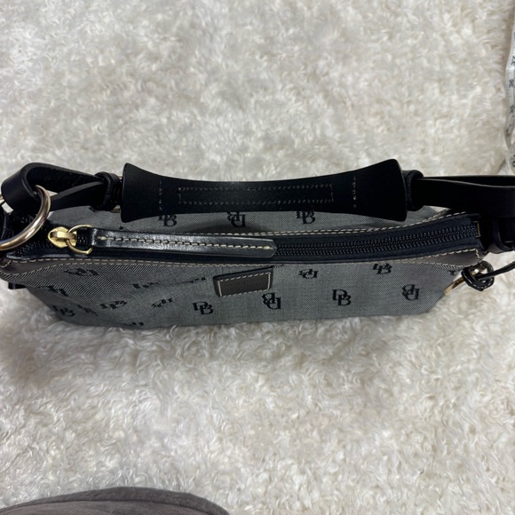 Dooney & Bourke Y2K Canvas Signature Hand Bag Purse With Leather Accents - Picture 6 of 16